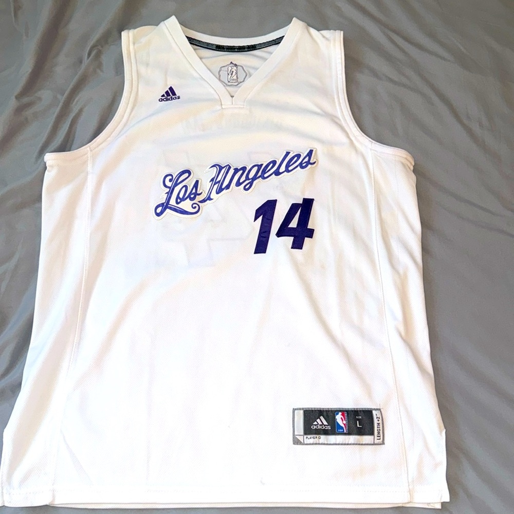 Retro Lakers Brandon Ingram #14 Jersey (Christmas Day edition).